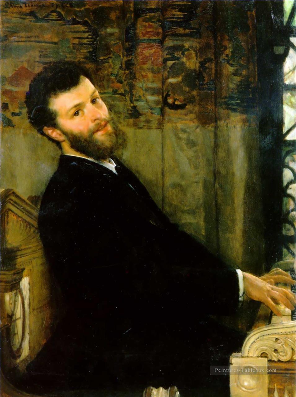 portrait du chanteur George Henschel romantique Sir Lawrence Alma Tadema Peintures à l'huile